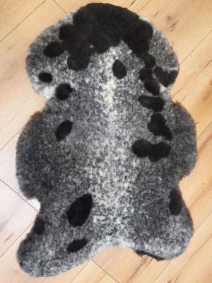 Saueskinn - Meliert - Melange - black-sheepskin-meliert-melange
