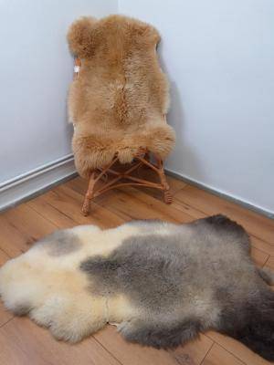 Saueskinn - Meliert - Melange - decorative-sheepskin-meliert-melange