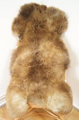 Saueskinn - Meliert - Melange - fluffy-sheepskin-meliert-melange