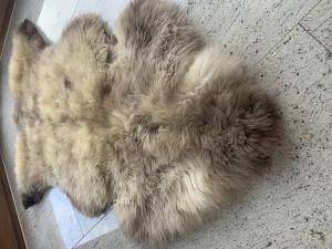 Saueskinn - Meliert - Mocca - unique-meliert-mocca-sheepskin-adam-leather