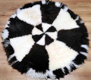 Saueskinn - Runde tepper - carpets-eco-tannery-poland-adam-leather