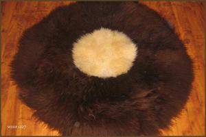 Saueskinn - Runde tepper - delightful-round-carpets-sheepskin-adam-leather