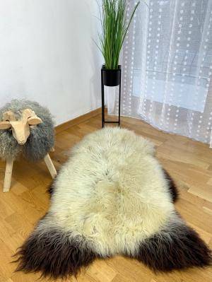 Saueskinn -  Saueskinn - melerade-white-sheepskin-adam-leather