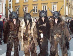 Saueskinn - Langhåret saueskinn til Krampus-kostyme - krampussederoberndorfersalzachteufel