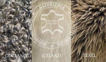 Saueskinn - STORE EUROPEISKE NATURLIGE SAUSKINN MED LANGT HÅR