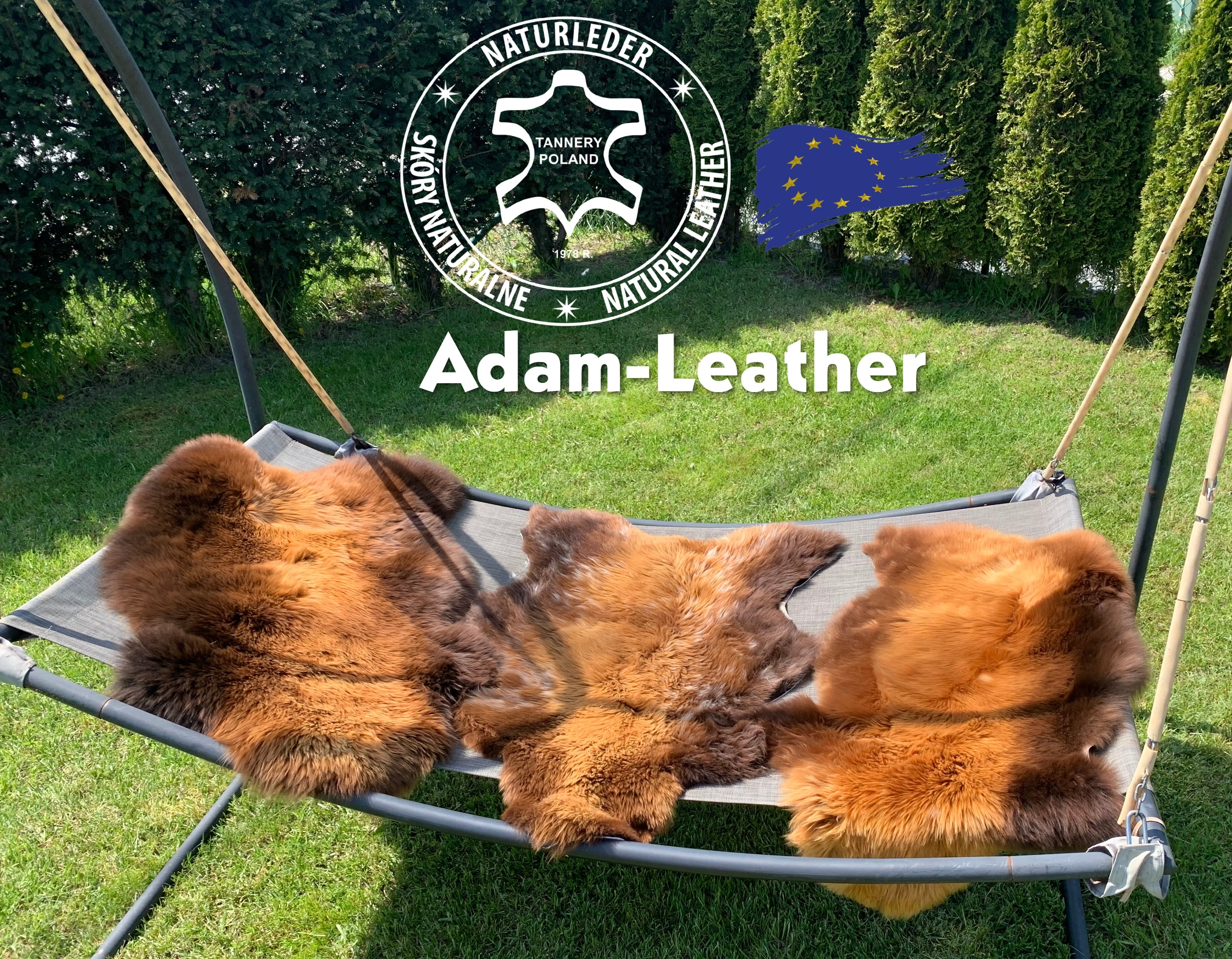 Saueskinn - Økostil i hagen: Vårarrangement med naturlig saueskinn fra Adam Leather i hagen din