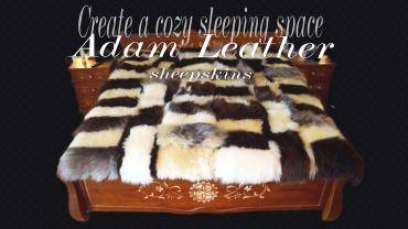 Saueskinn - Skap en koselig soveplass med saueskinn fra Adam Leather!