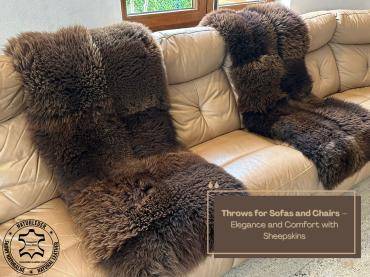 Saueskinn - Pledd til sofaer og stoler – eleganse og komfort med saueskinn